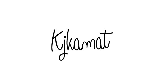 How to make Kjkamat name signature. Use Angelique-Rose-font-FFP style for creating short signs online. This is the latest handwritten sign. Kjkamat signature style 5 images and pictures png