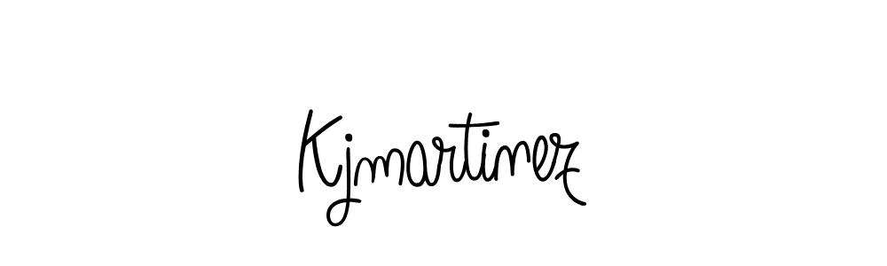 Kjmartinez stylish signature style. Best Handwritten Sign (Angelique-Rose-font-FFP) for my name. Handwritten Signature Collection Ideas for my name Kjmartinez. Kjmartinez signature style 5 images and pictures png