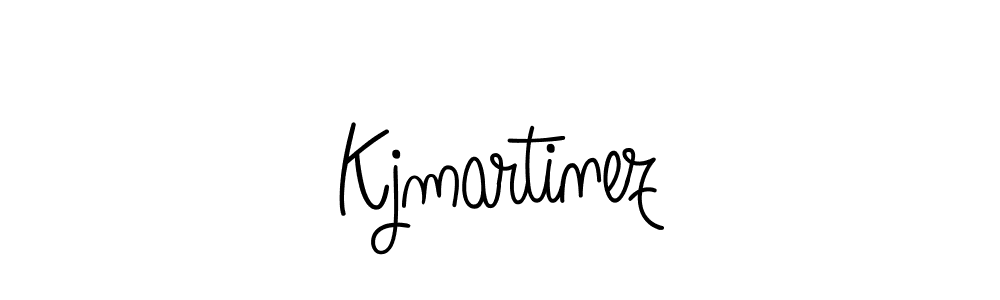 You should practise on your own different ways (Angelique-Rose-font-FFP) to write your name (Kjmartinez) in signature. don't let someone else do it for you. Kjmartinez signature style 5 images and pictures png