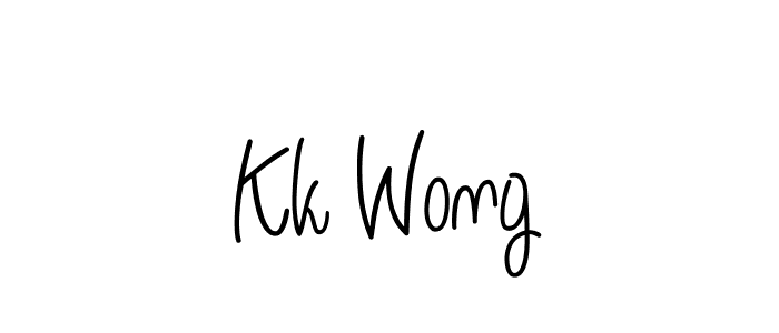 Make a beautiful signature design for name Kk Wong. With this signature (Angelique-Rose-font-FFP) style, you can create a handwritten signature for free. Kk Wong signature style 5 images and pictures png