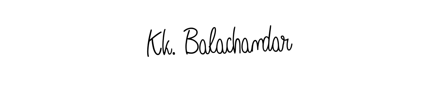 You should practise on your own different ways (Angelique-Rose-font-FFP) to write your name (Kk. Balachandar) in signature. don't let someone else do it for you. Kk. Balachandar signature style 5 images and pictures png