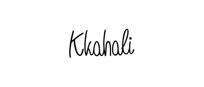 How to Draw Kkahali signature style? Angelique-Rose-font-FFP is a latest design signature styles for name Kkahali. Kkahali signature style 5 images and pictures png