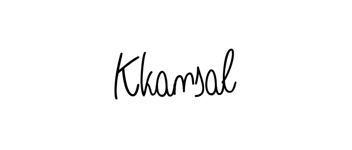 Make a beautiful signature design for name Kkansal. Use this online signature maker to create a handwritten signature for free. Kkansal signature style 5 images and pictures png