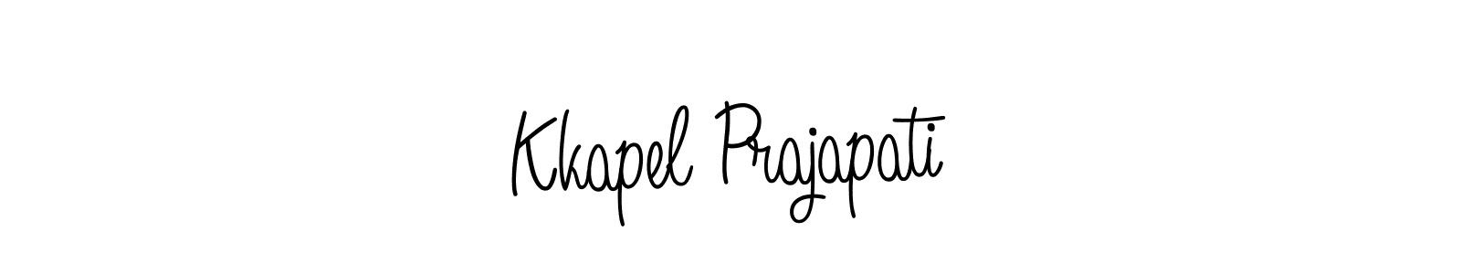 Make a short Kkapel Prajapati signature style. Manage your documents anywhere anytime using Angelique-Rose-font-FFP. Create and add eSignatures, submit forms, share and send files easily. Kkapel Prajapati signature style 5 images and pictures png