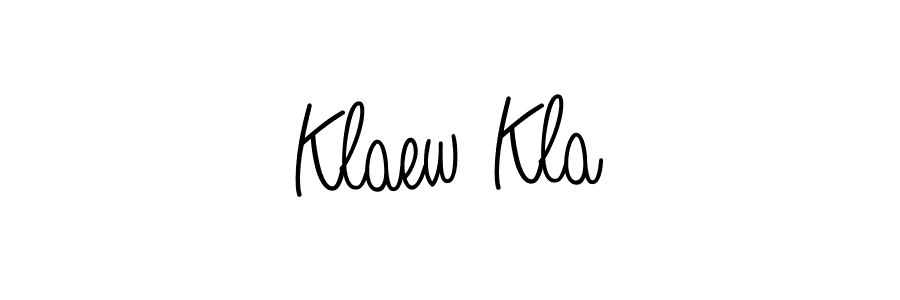 Klaew Kla stylish signature style. Best Handwritten Sign (Angelique-Rose-font-FFP) for my name. Handwritten Signature Collection Ideas for my name Klaew Kla. Klaew Kla signature style 5 images and pictures png