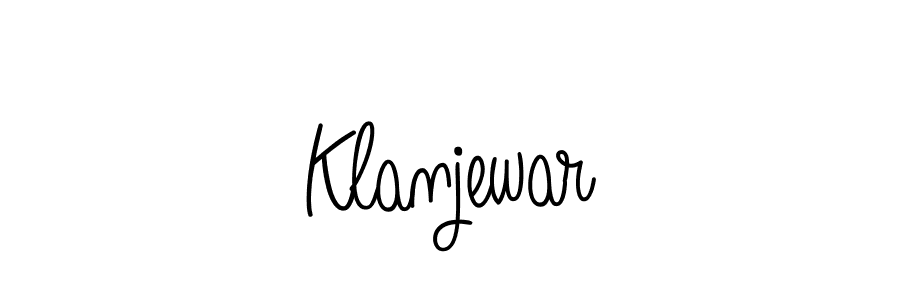 Klanjewar stylish signature style. Best Handwritten Sign (Angelique-Rose-font-FFP) for my name. Handwritten Signature Collection Ideas for my name Klanjewar. Klanjewar signature style 5 images and pictures png