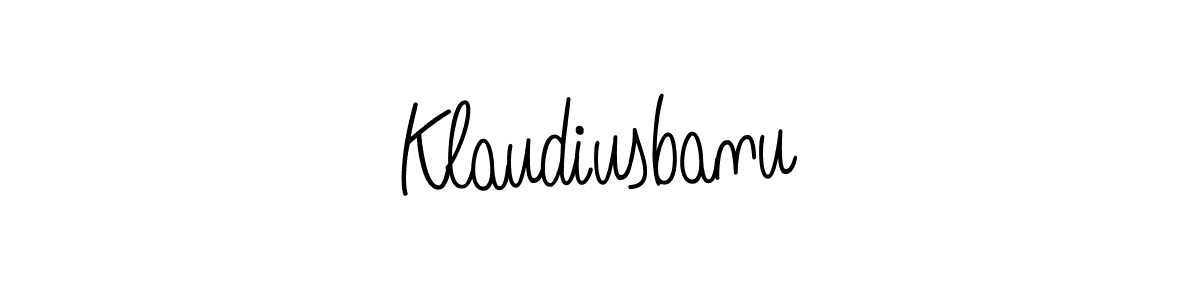 Design your own signature with our free online signature maker. With this signature software, you can create a handwritten (Angelique-Rose-font-FFP) signature for name Klaudiusbanu. Klaudiusbanu signature style 5 images and pictures png