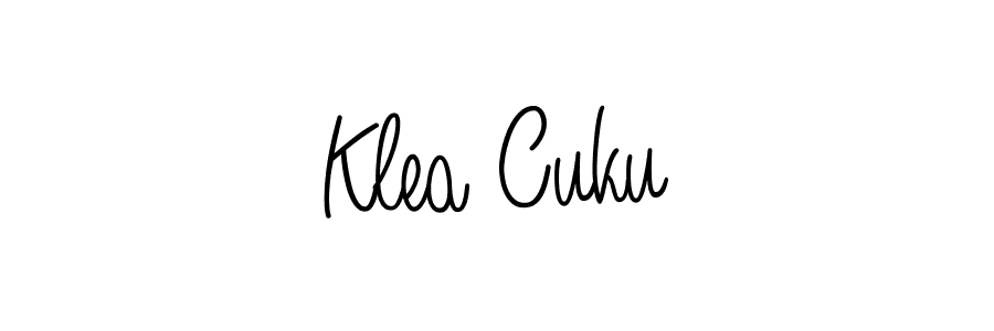How to Draw Klea Cuku signature style? Angelique-Rose-font-FFP is a latest design signature styles for name Klea Cuku. Klea Cuku signature style 5 images and pictures png