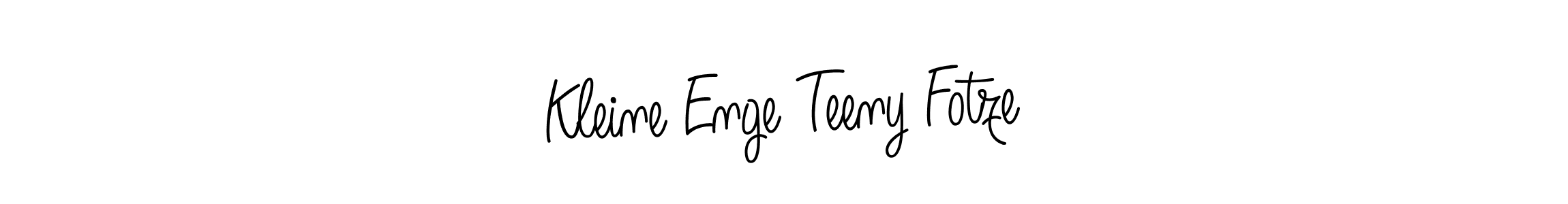 Make a beautiful signature design for name Kleine Enge Teeny Fotze. With this signature (Angelique-Rose-font-FFP) style, you can create a handwritten signature for free. Kleine Enge Teeny Fotze signature style 5 images and pictures png