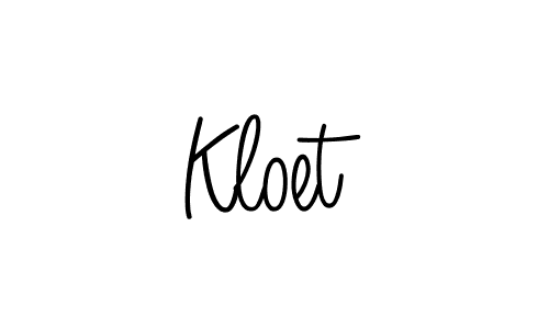 Kloet stylish signature style. Best Handwritten Sign (Angelique-Rose-font-FFP) for my name. Handwritten Signature Collection Ideas for my name Kloet. Kloet signature style 5 images and pictures png