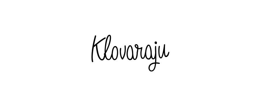 if you are searching for the best signature style for your name Klovaraju. so please give up your signature search. here we have designed multiple signature styles  using Angelique-Rose-font-FFP. Klovaraju signature style 5 images and pictures png