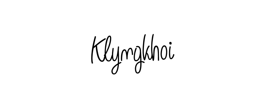 How to Draw Klyngkhoi signature style? Angelique-Rose-font-FFP is a latest design signature styles for name Klyngkhoi. Klyngkhoi signature style 5 images and pictures png