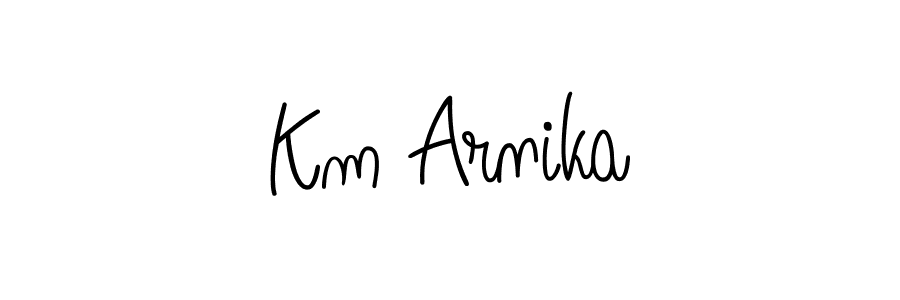 Make a beautiful signature design for name Km Arnika. Use this online signature maker to create a handwritten signature for free. Km Arnika signature style 5 images and pictures png