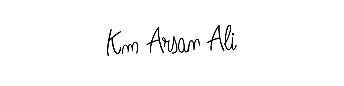 Once you've used our free online signature maker to create your best signature Angelique-Rose-font-FFP style, it's time to enjoy all of the benefits that Km Arsan Ali name signing documents. Km Arsan Ali signature style 5 images and pictures png
