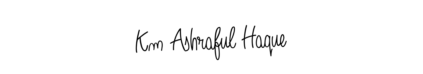 Make a beautiful signature design for name Km Ashraful Haque. Use this online signature maker to create a handwritten signature for free. Km Ashraful Haque signature style 5 images and pictures png