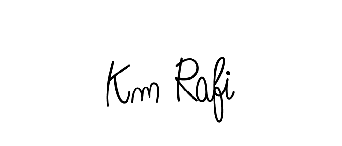 Best and Professional Signature Style for Km Rafi. Angelique-Rose-font-FFP Best Signature Style Collection. Km Rafi signature style 5 images and pictures png