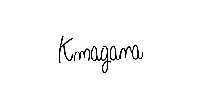 Make a beautiful signature design for name Kmagana. With this signature (Angelique-Rose-font-FFP) style, you can create a handwritten signature for free. Kmagana signature style 5 images and pictures png