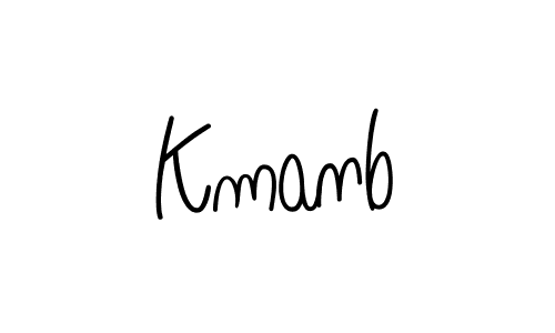 Kmanb stylish signature style. Best Handwritten Sign (Angelique-Rose-font-FFP) for my name. Handwritten Signature Collection Ideas for my name Kmanb. Kmanb signature style 5 images and pictures png