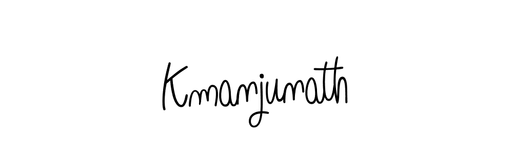 The best way (Angelique-Rose-font-FFP) to make a short signature is to pick only two or three words in your name. The name Kmanjunath include a total of six letters. For converting this name. Kmanjunath signature style 5 images and pictures png