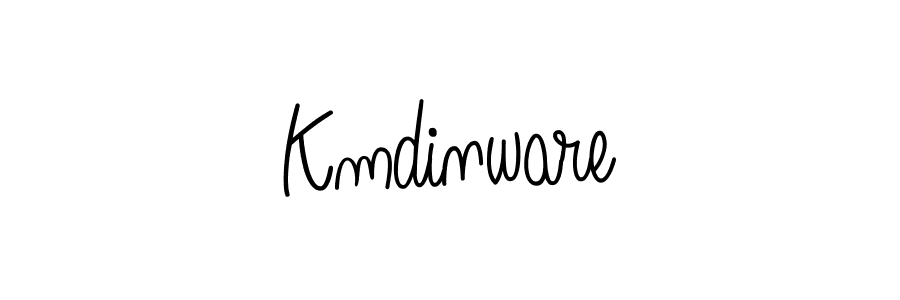 Design your own signature with our free online signature maker. With this signature software, you can create a handwritten (Angelique-Rose-font-FFP) signature for name Kmdinware. Kmdinware signature style 5 images and pictures png