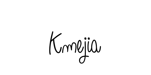 How to make Kmejia signature? Angelique-Rose-font-FFP is a professional autograph style. Create handwritten signature for Kmejia name. Kmejia signature style 5 images and pictures png