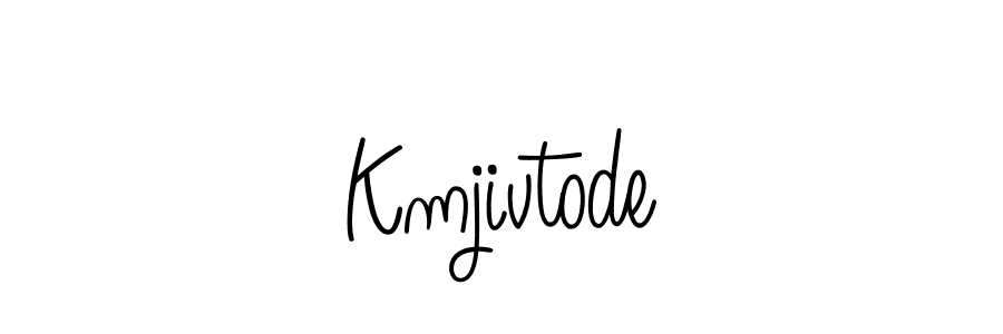 How to make Kmjivtode name signature. Use Angelique-Rose-font-FFP style for creating short signs online. This is the latest handwritten sign. Kmjivtode signature style 5 images and pictures png