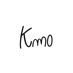 Kmo stylish signature style. Best Handwritten Sign (Angelique-Rose-font-FFP) for my name. Handwritten Signature Collection Ideas for my name Kmo. Kmo signature style 5 images and pictures png