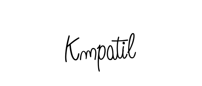 Design your own signature with our free online signature maker. With this signature software, you can create a handwritten (Angelique-Rose-font-FFP) signature for name Kmpatil. Kmpatil signature style 5 images and pictures png