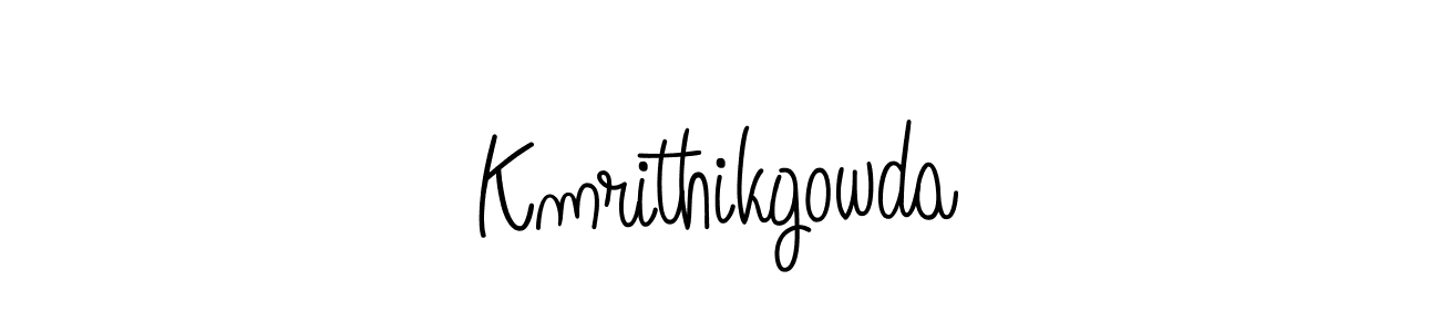 Make a beautiful signature design for name Kmrithikgowda. Use this online signature maker to create a handwritten signature for free. Kmrithikgowda signature style 5 images and pictures png