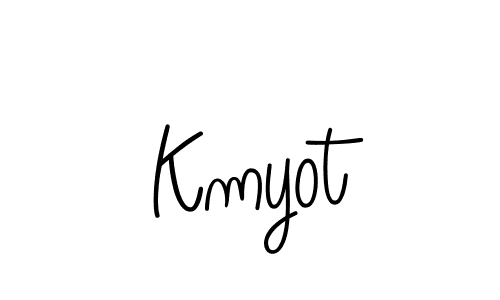 Make a beautiful signature design for name Kmyot. With this signature (Angelique-Rose-font-FFP) style, you can create a handwritten signature for free. Kmyot signature style 5 images and pictures png
