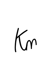 Create a beautiful signature design for name Kn. With this signature (Angelique-Rose-font-FFP) fonts, you can make a handwritten signature for free. Kn signature style 5 images and pictures png