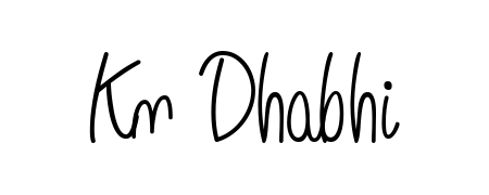 Create an unforgettable impression when signing with Kn Dhabhi name styled in Angelique-Rose-font-FFP typography. 100% free online generator. Kn Dhabhi signature style 5 images and pictures png