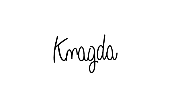 How to make Knagda name signature. Use Angelique-Rose-font-FFP style for creating short signs online. This is the latest handwritten sign. Knagda signature style 5 images and pictures png