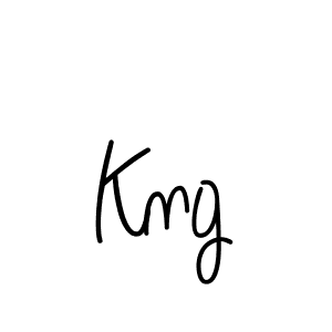 Make a beautiful signature design for name Kng. With this signature (Angelique-Rose-font-FFP) style, you can create a handwritten signature for free. Kng signature style 5 images and pictures png