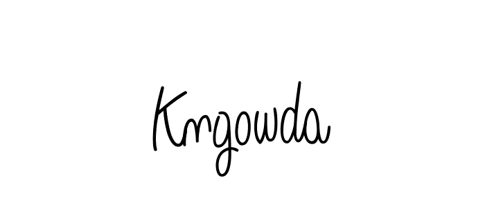 Use a signature maker to create a handwritten signature online. With this signature software, you can design (Angelique-Rose-font-FFP) your own signature for name Kngowda. Kngowda signature style 5 images and pictures png