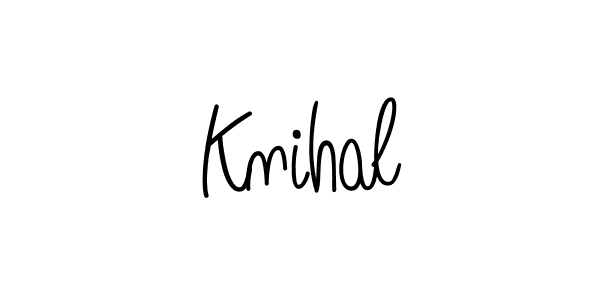 Also we have Knihal name is the best signature style. Create professional handwritten signature collection using Angelique-Rose-font-FFP autograph style. Knihal signature style 5 images and pictures png