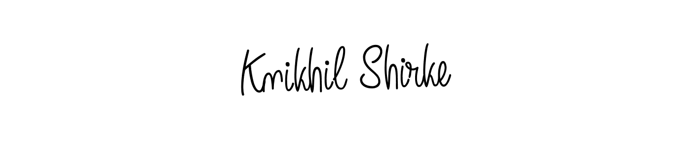 Make a beautiful signature design for name Knikhil Shirke. Use this online signature maker to create a handwritten signature for free. Knikhil Shirke signature style 5 images and pictures png