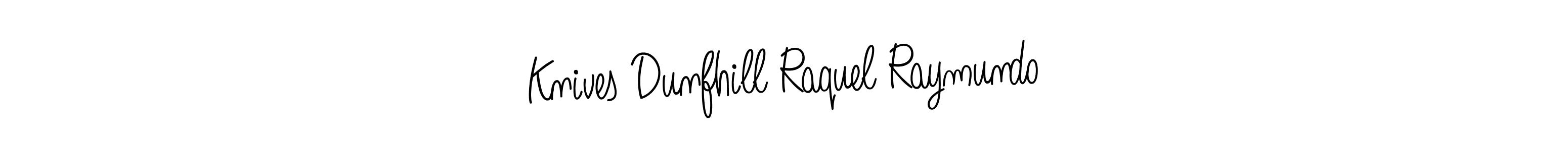 Best and Professional Signature Style for Knives Dunfhill Raquel Raymundo. Angelique-Rose-font-FFP Best Signature Style Collection. Knives Dunfhill Raquel Raymundo signature style 5 images and pictures png