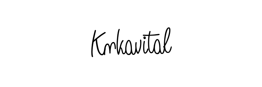 Design your own signature with our free online signature maker. With this signature software, you can create a handwritten (Angelique-Rose-font-FFP) signature for name Knkavital. Knkavital signature style 5 images and pictures png