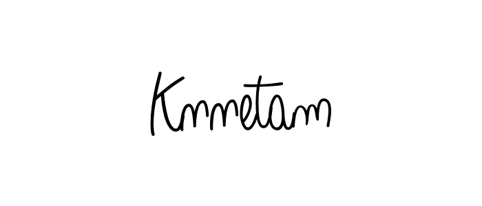 Use a signature maker to create a handwritten signature online. With this signature software, you can design (Angelique-Rose-font-FFP) your own signature for name Knnetam. Knnetam signature style 5 images and pictures png