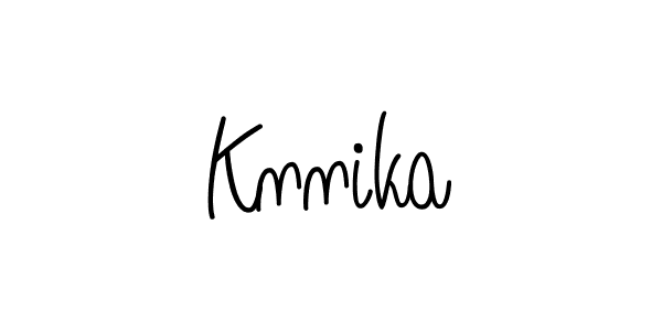 Create a beautiful signature design for name Knnika. With this signature (Angelique-Rose-font-FFP) fonts, you can make a handwritten signature for free. Knnika signature style 5 images and pictures png