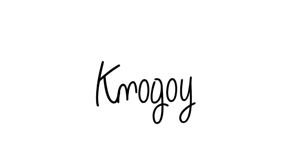 How to make Knogoy name signature. Use Angelique-Rose-font-FFP style for creating short signs online. This is the latest handwritten sign. Knogoy signature style 5 images and pictures png