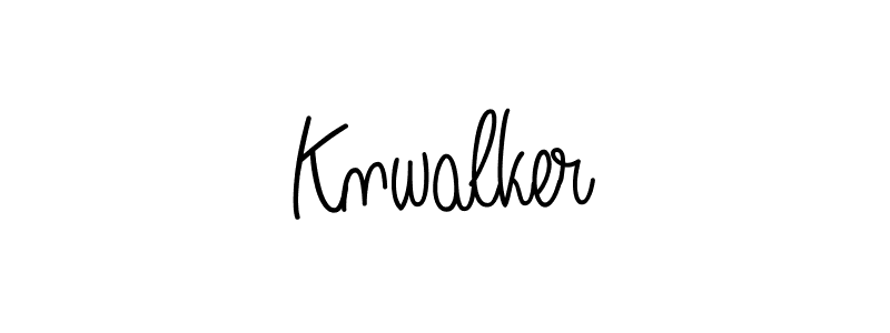 How to make Knwalker name signature. Use Angelique-Rose-font-FFP style for creating short signs online. This is the latest handwritten sign. Knwalker signature style 5 images and pictures png