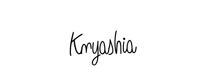 The best way (Angelique-Rose-font-FFP) to make a short signature is to pick only two or three words in your name. The name Knyashia include a total of six letters. For converting this name. Knyashia signature style 5 images and pictures png