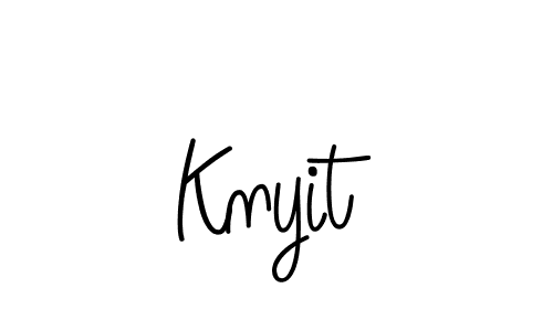 Design your own signature with our free online signature maker. With this signature software, you can create a handwritten (Angelique-Rose-font-FFP) signature for name Knyit. Knyit signature style 5 images and pictures png