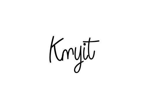 Design your own signature with our free online signature maker. With this signature software, you can create a handwritten (Angelique-Rose-font-FFP) signature for name Knyit. Knyit signature style 5 images and pictures png