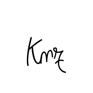 The best way (Angelique-Rose-font-FFP) to make a short signature is to pick only two or three words in your name. The name Knz include a total of six letters. For converting this name. Knz signature style 5 images and pictures png
