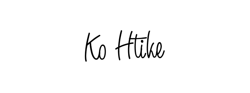 The best way (Angelique-Rose-font-FFP) to make a short signature is to pick only two or three words in your name. The name Ko Htike include a total of six letters. For converting this name. Ko Htike signature style 5 images and pictures png