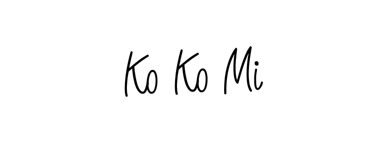 if you are searching for the best signature style for your name Ko Ko Mi. so please give up your signature search. here we have designed multiple signature styles  using Angelique-Rose-font-FFP. Ko Ko Mi signature style 5 images and pictures png