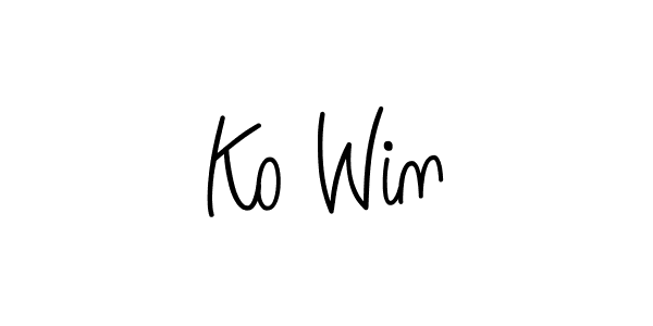 Also we have Ko Win name is the best signature style. Create professional handwritten signature collection using Angelique-Rose-font-FFP autograph style. Ko Win signature style 5 images and pictures png